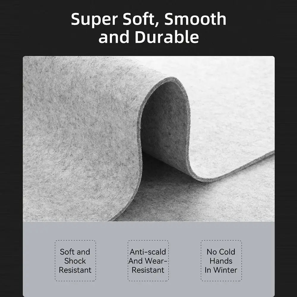 Lã sentiu mouse pad para casa e escritório, acessórios antiderrapantes para jogos, esteira de escrita de tamanho grande, tapete de ratos do teclado, protetor de mesa do computador