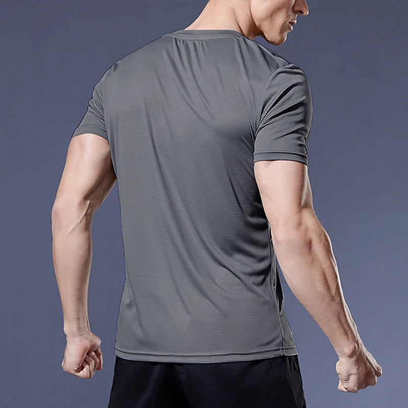 Camisas de corrida camisas de futebol camisa masculina roupas esportivas dos homens jogging camisetas de compressão de secagem rápida esporte camiseta fitness ginásio