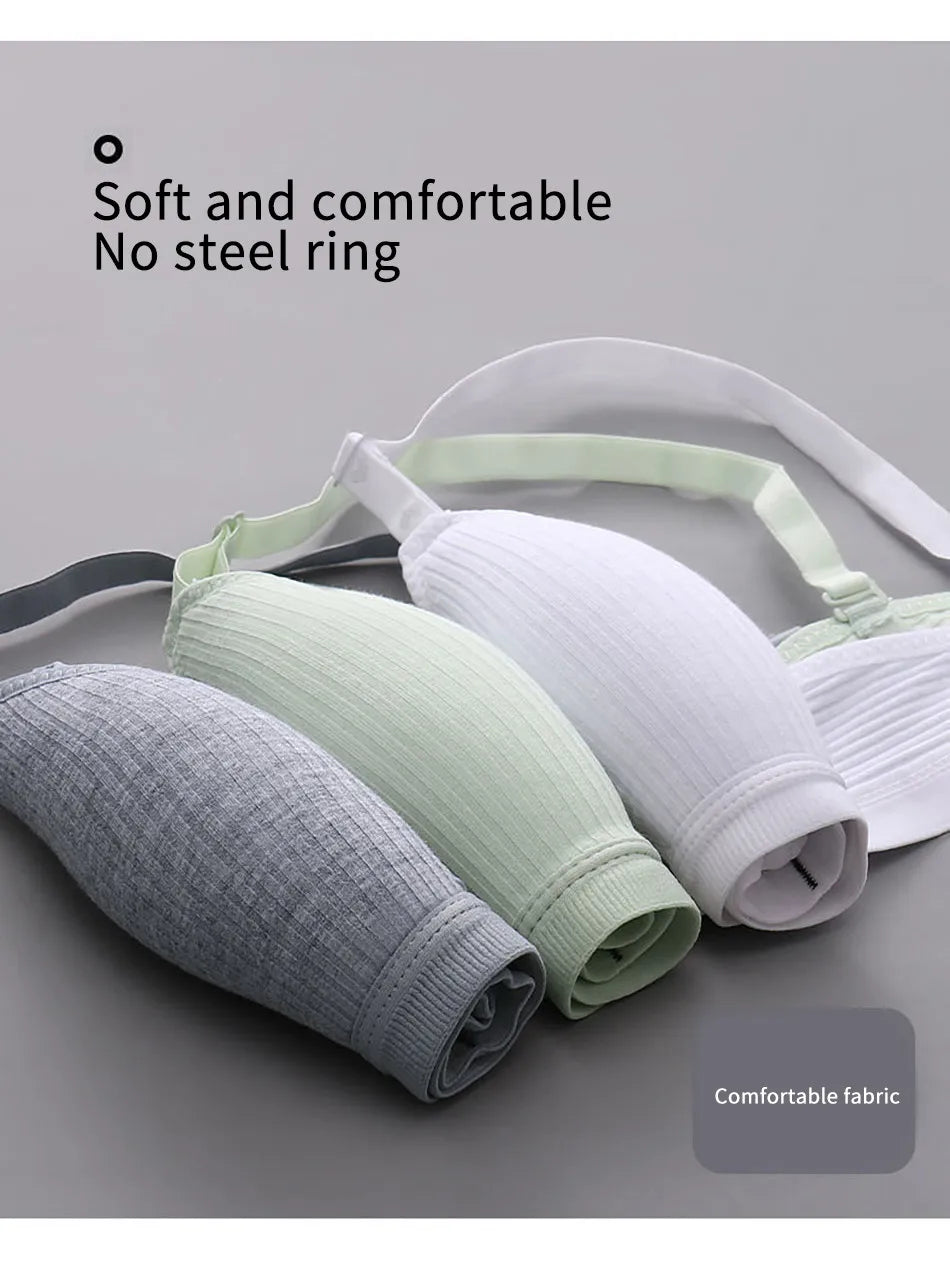 Roupa interior esportiva para adolescentes sem costura menina sem underwire sutiã de treinamento macio pele-amigável escola menina tamanho pequeno sutiã roupas