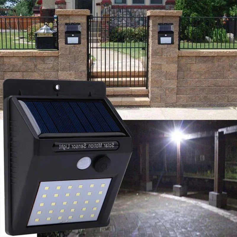 30 led luz solar pir sensor de movimento luz de parede ao ar livre lâmpada solar à prova dwaterproof água movido a energia solar lâmpada rua decoração do jardim
