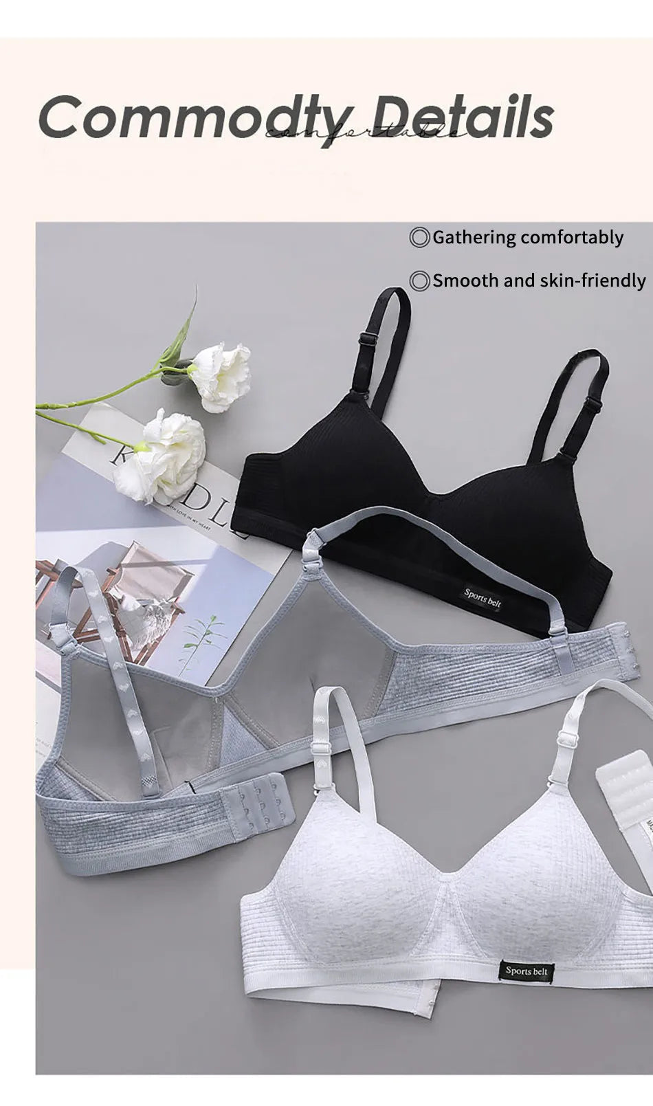 Roupa interior esportiva para adolescentes sem costura menina sem underwire sutiã de treinamento macio pele-amigável escola menina tamanho pequeno sutiã roupas