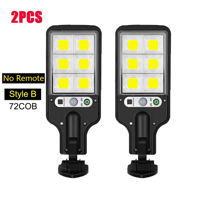 Poderoso LED Solar Outdoor Lâmpada De Parede, Recarregável Indução Do Corpo Humano, Pátio, Jardim, Terraço, Garagem, Porta, Iluminação Pública