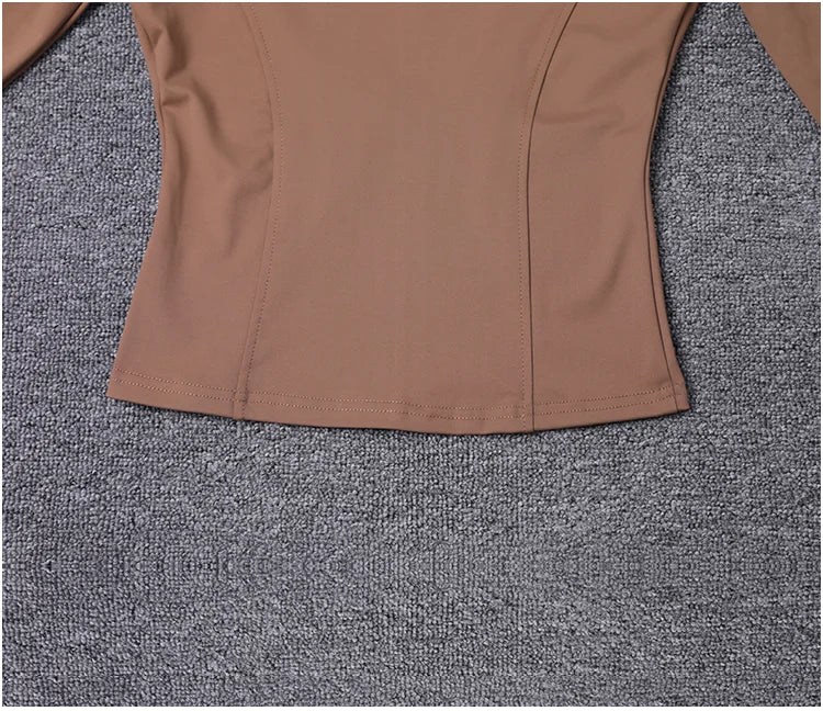 Jaqueta esportiva feminina camisa de manga comprida casaco de treino roupas de treinamento de ginástica yoga roupas esportivas