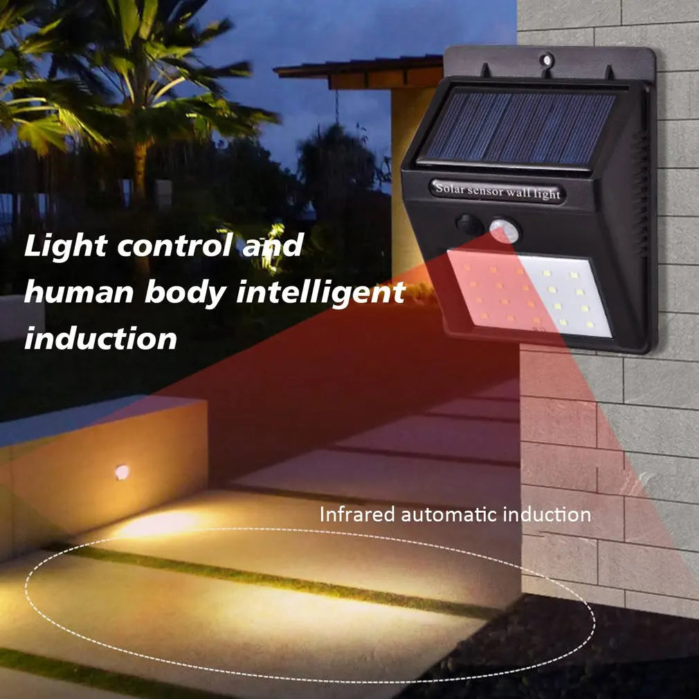 30 led luz solar pir sensor de movimento luz de parede ao ar livre lâmpada solar à prova dwaterproof água movido a energia solar lâmpada rua decoração do jardim