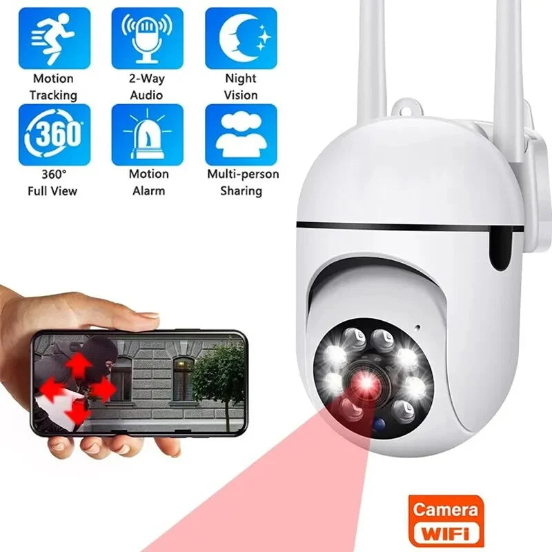 3mp wifi câmera casa ptz câmera ip cor noite áudio sem fio câmera de vigilância automática em casa rastreamento segurança cctv câmera