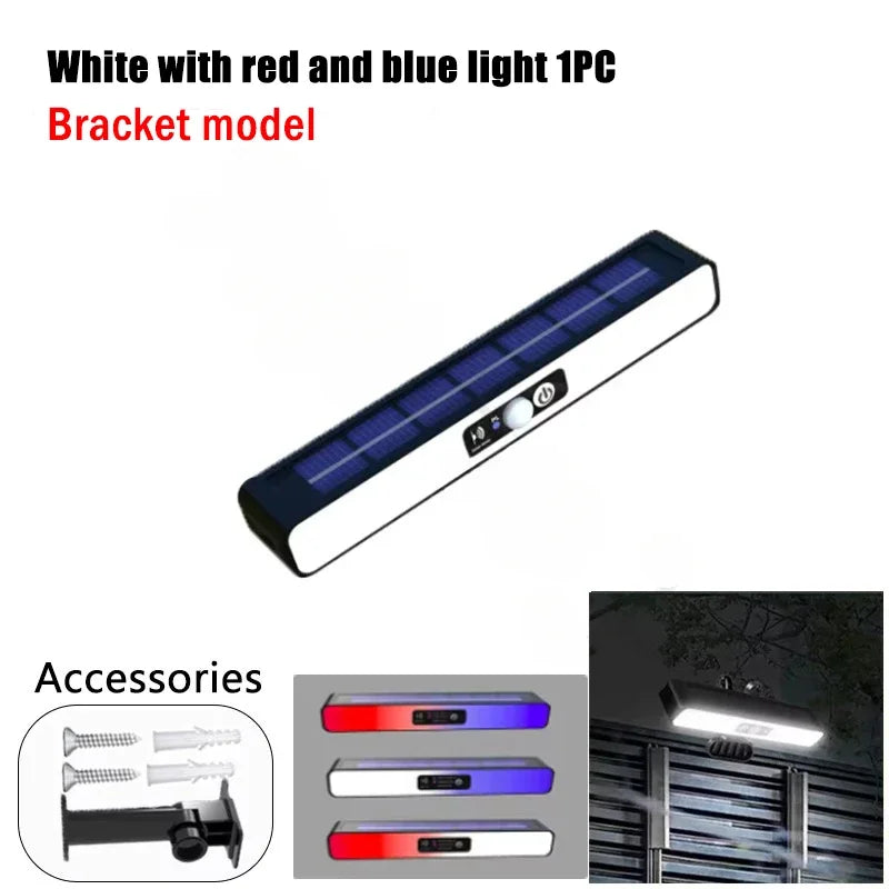 Poderoso LED Solar Outdoor Lâmpada De Parede, Recarregável Indução Do Corpo Humano, Pátio, Jardim, Terraço, Garagem, Porta, Iluminação Pública