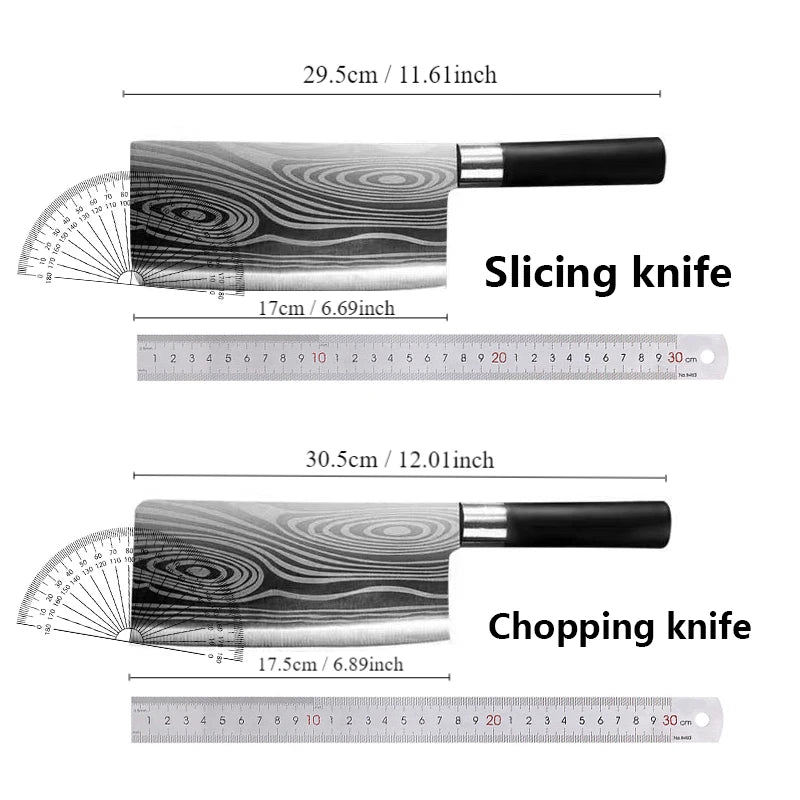 Laser Damasco Padrão Utilitário Facas de Cozinha, Tesoura, Afiação Rod Set, Aço inoxidável, Sharp Slicing Chef Faca, Cozinhar Ferramenta