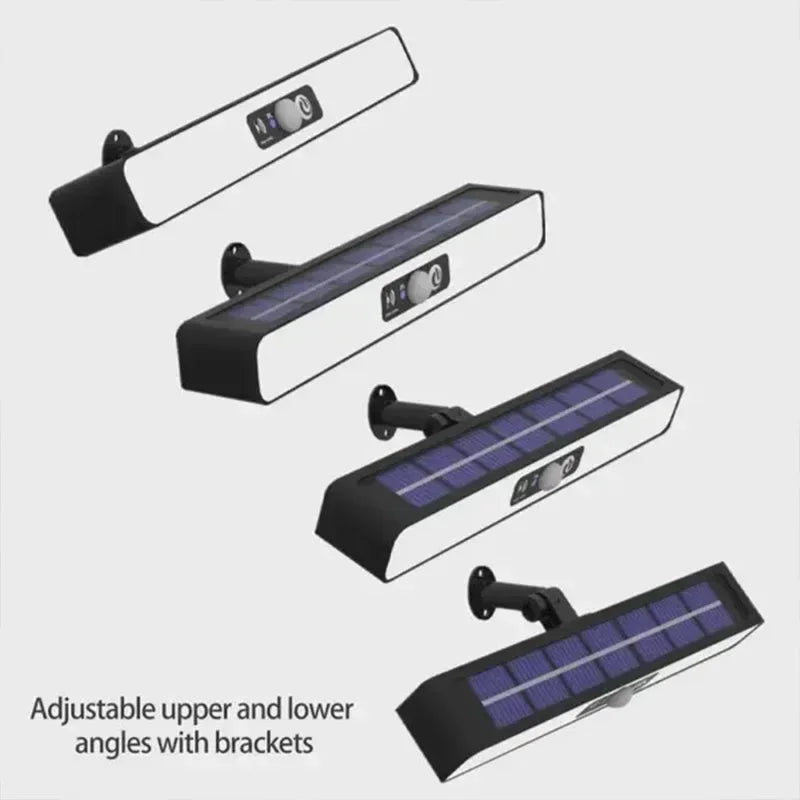 Poderoso LED Solar Outdoor Lâmpada De Parede, Recarregável Indução Do Corpo Humano, Pátio, Jardim, Terraço, Garagem, Porta, Iluminação Pública